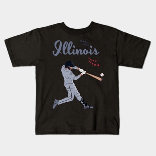 Illinois Baseball | 50 USA Sports Cities Kids T-Shirt